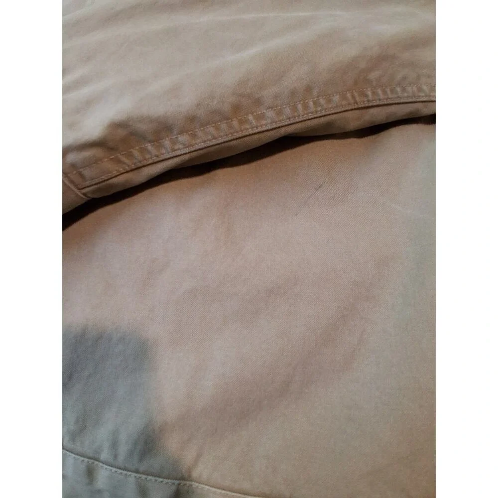 Y2K Vintage Gap Mens XXL Khaki Canvas Sherpa Lined Trucker Chore Barn Jacket‎